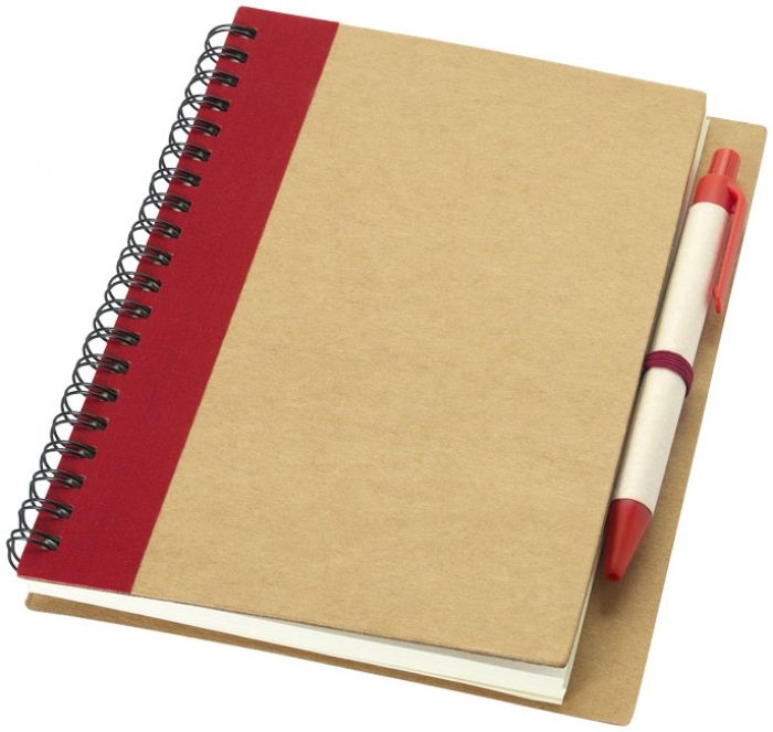 Priestly gerecycled notitieboek met pen - 1