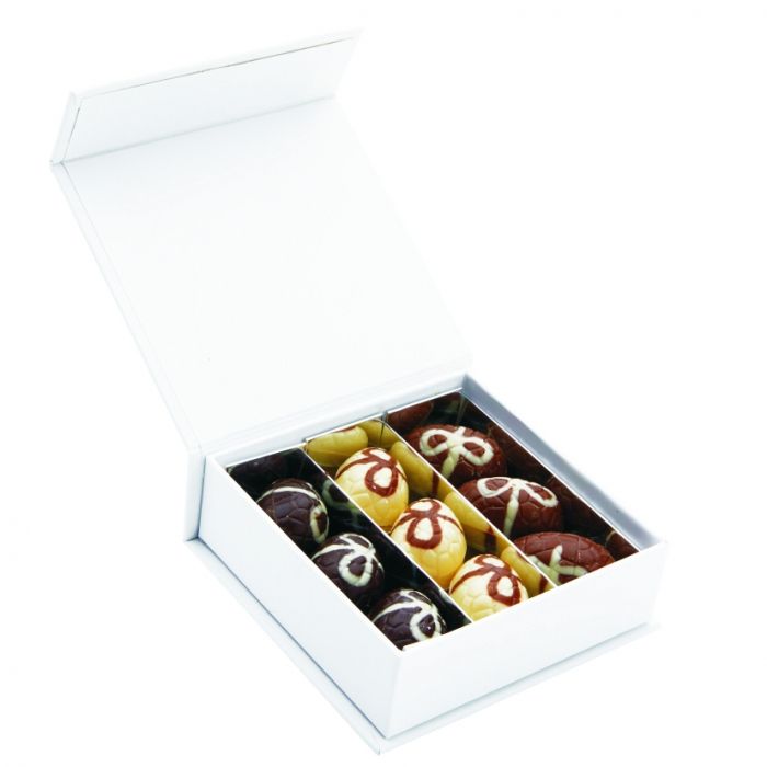 LIMITED EDITION Luxe geschenkdoos met 9 luxe chocolade eitjes, handmade - 1