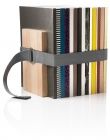 Bookbinder, boekenstandaard 3 delig, hout met rubberen band, small Eiken