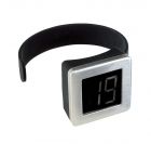 LCD alarm clock  Tower   silver/ - 484