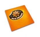 Glazen werkbladbeschermer/pannenonderzetter vierkant Sinaasappel sticker Print