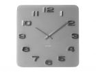 Wall clock Vintage grey glass