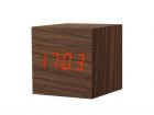 Alarm clock Cube Pure rose wood small - 1