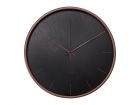 Wall clock Mist black w. wooden case - 1