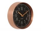 Wall clock Convex black, copper case - 1