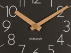 Wall clock Convex black, copper case - 3