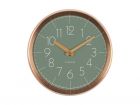 Wall clock Convex jungle green, copper case - 2