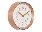 Wall clock Convex white, copper case - 1