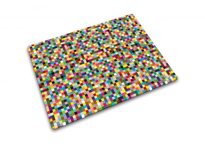 Glazen werkbladbeschermer/pannenonderzetter rechthoekig Mini Mosaic Print - 1