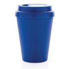 Herbruikbare dubbelwandige koffiebeker 300ml, blauw - 2
