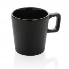 Keramische moderne koffiemok, zwart - 1