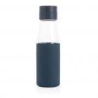 Ukiyo glazen hydratatie-trackingfles met sleeve, blauw - 3