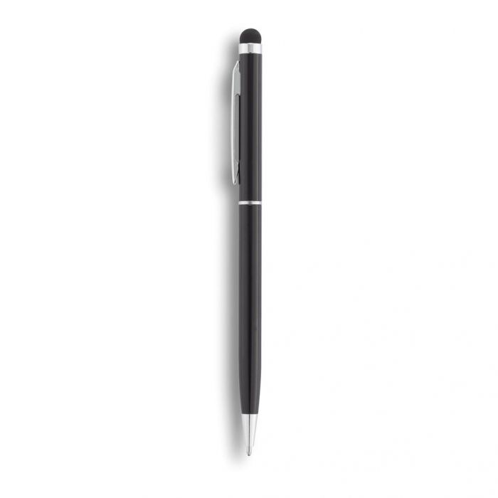 Aluminium touchscreen pen, zwart - 1