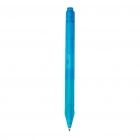 X9 frosted pen met siliconen grip, blauw - 2