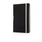 Luxe A5 notebook met penhouder, wit - 1