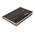 Hervulbaar notitieboek en pen set, zwart - 3