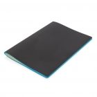 Softcover PU notitieboek met gekleurde accent rand, blauw - 3