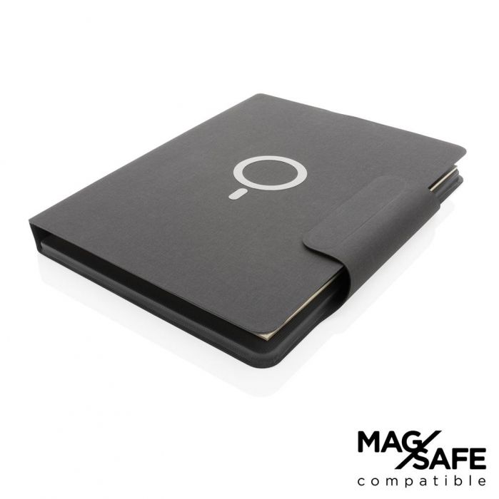 Artic Magnetic 10W A4-portfolio met draadloos opladen, zwart - 1