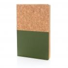 A5 kurk en kraft notitieboek, groen - 1