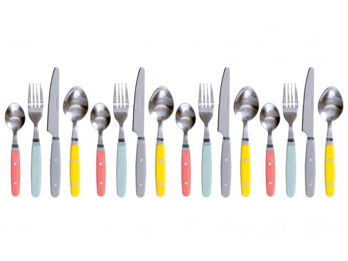 Cutlery set Colour Blocking assorted colours - 1