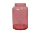 Vase Pure pink transparent glass large