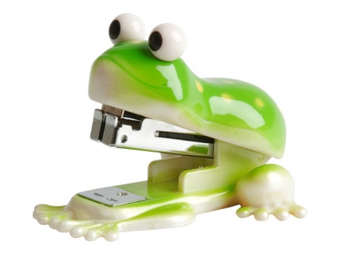 Stapler Frog green, L. 7cm - 1