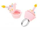 Lip gloss B-day cake ring 2 assorted colours - 2