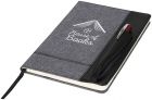 Heathered A5 notitieboek met ruimte voor een pen - 4