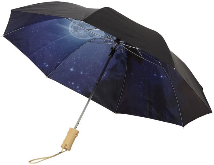 Clear-night 21" opvouwbare automatische paraplu - 1