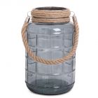 SENZA Glass Jar Large Grey - 3