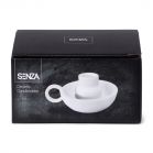 SENZA Dining Candle Holder Ceramic White - 2