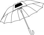Dome Umbrella Bellevue transparent/sil. - 11