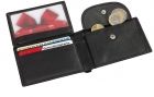 Leather credit card purse  black - 365