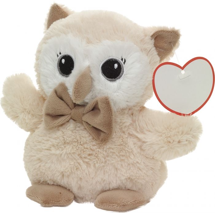 Plush owl  Helga   beige - 1