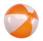 Inflatable beach ball 16  orange/white