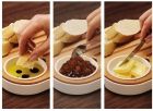 Slice & Serve brood & kaas plank met sausbowl set Wit - 2