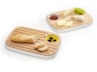 Slice & Serve brood & kaas plank met sausbowl set Wit - 3