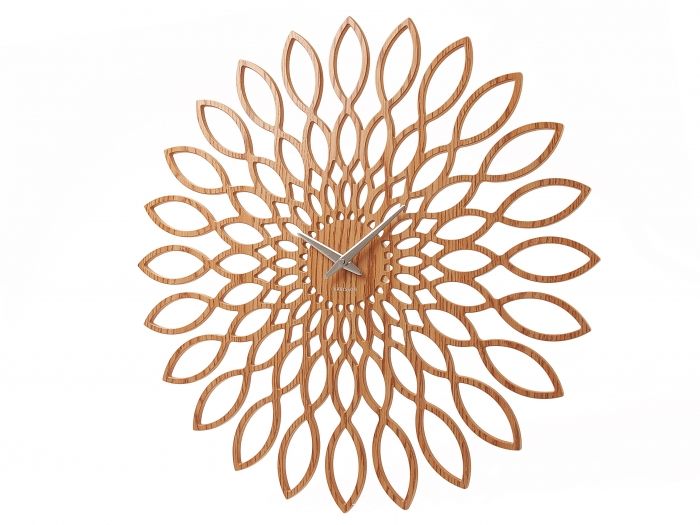 Wall clock Sunflower MDF wood finish - 1