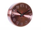 Wall clock Bold Engraved numbers steel copper - 2
