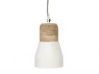 Pendant lamp Bold wood, matt white medium - 1