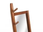 Standing mirror Ladder MDF black w. pinewood - 3