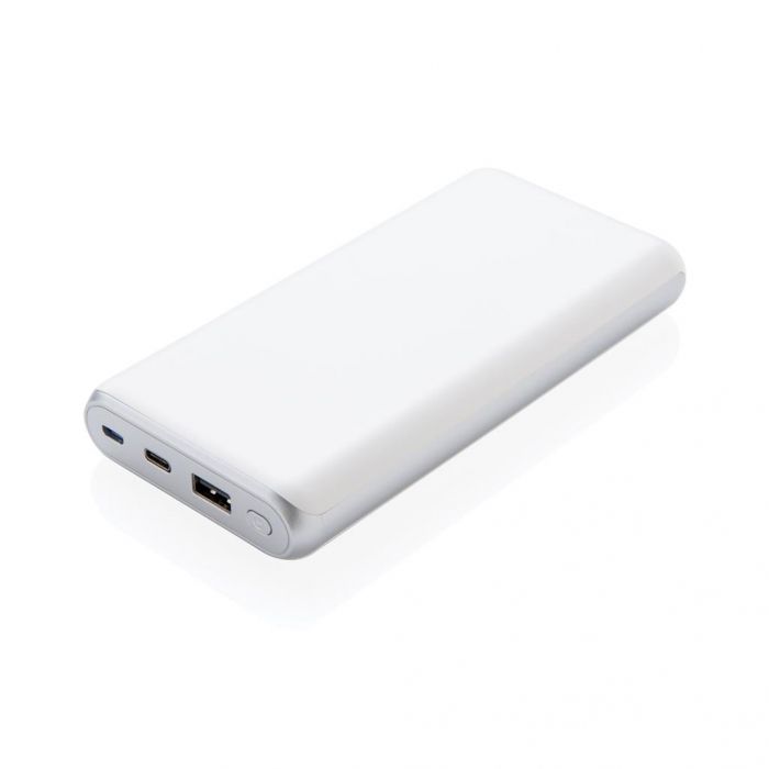 Ultra snelle 20.000 mAh powerbank met PD, wit - 1