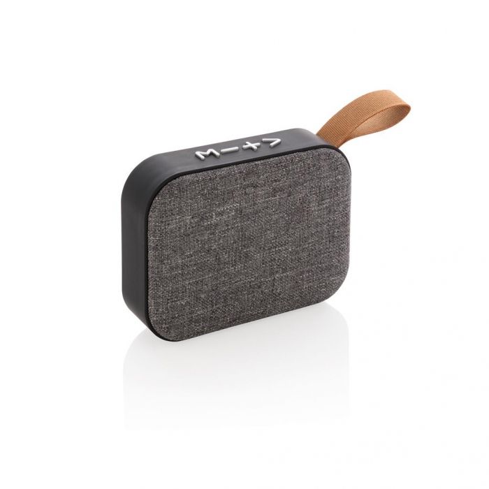 Fabric trend draadloze 3W speaker, antraciet - 1