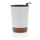 Kurk koffiebeker, wit - 3