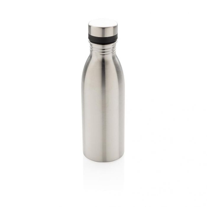 Deluxe RVS water fles, zilver - 1