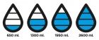 Aqua hydratatie tritan fles, zwart - 3