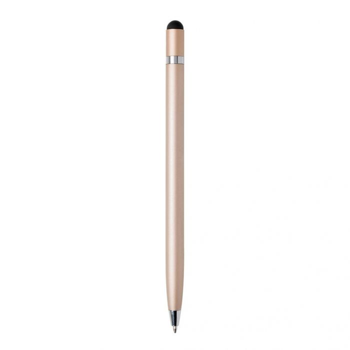 Simplistic metalen pen, goudkleurig - 1