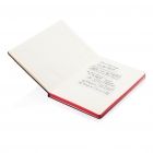 Deluxe hardcover A5 notitieboek met gekleurde zijde, rood - 3
