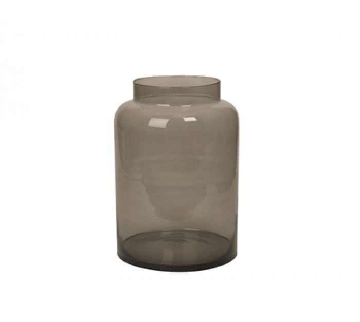 Vase Pure grey transparent glass - 1