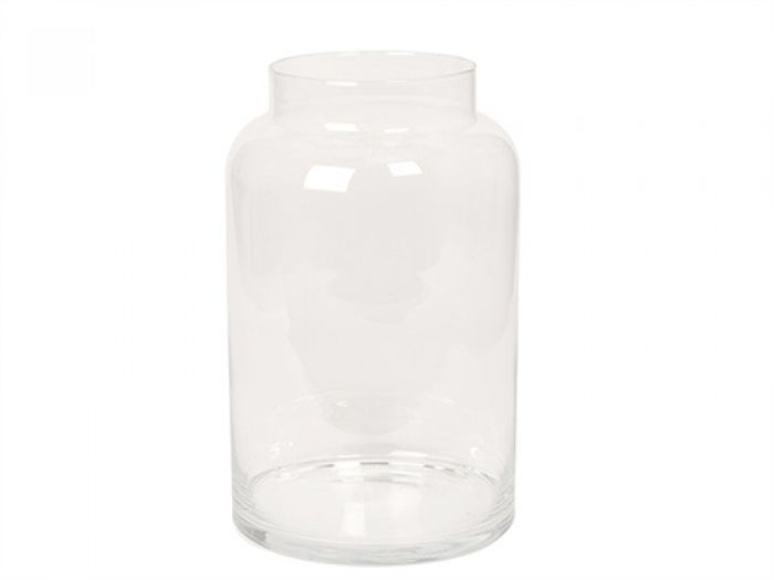Vase Pure clear transparent glass large - 1